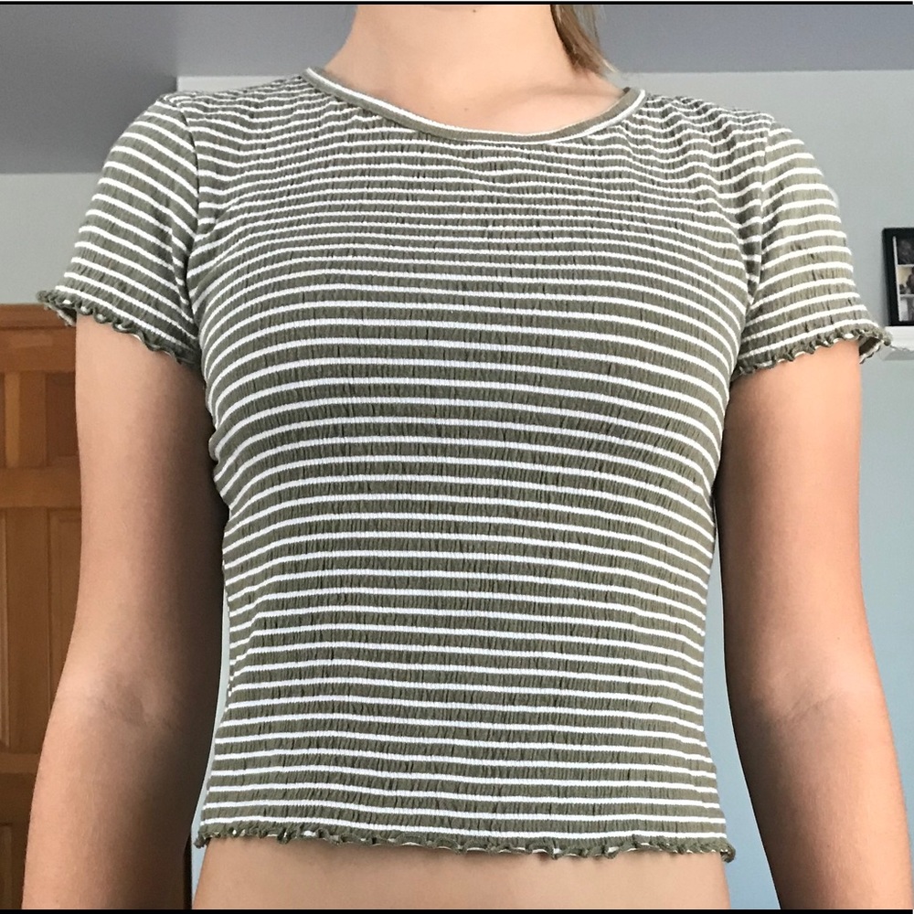 scrunched crop top